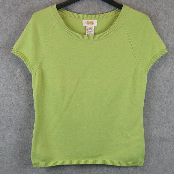 Talbots Short Sleeve Sweater Green Size Small NWT - Picture 4 of 6